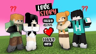 EPISODE 1 The beginning Love Story of Heeko and Alexis amp Haiko and Brix Minecraft Animation [upl. by Sama241]