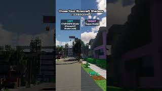 Choose Your Minecraft Street Shaders Shorts [upl. by Asiela]