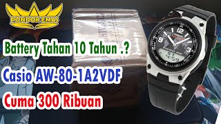 Casio AW801A2VDF Batrai Tahan 10 Tahun Cuma 300 Ribuan [upl. by Asiralc]