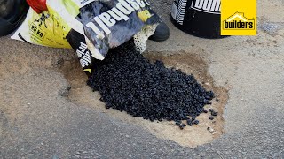 Fix Potholes Yourself With Cold Tar Mix [upl. by Naarah]