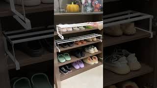 Retractable shoe rack If you install such a layered rack in the shoe cabinet at home gadgets [upl. by Ylloj351]