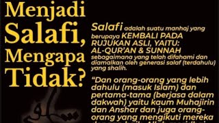 Bedanya Salafi dan salafiyah dalam sejarah Indonesia [upl. by Arbrab270]