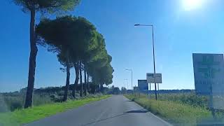 Driving towards Eraclea II sunny Venice Veneto Italy 041124 driving veneto river [upl. by Aneeled142]