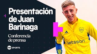 Riquelme presentó a Juan Barinaga como nuevo refuerzo de BOCA  Conferencia de prensa [upl. by Aisatan]