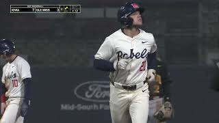 HIGHLIGHTS  Ole Miss Baseball vs Iowa 7  13 3124 [upl. by Aneekal]