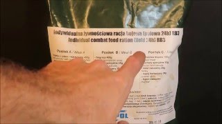 2014 ARPOL Polish 24hr MRE Ration Review MRE Spoiled Military Ration [upl. by Mailliwnhoj839]