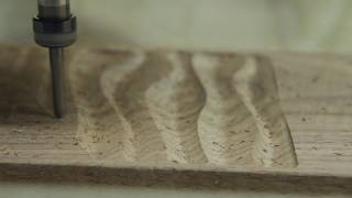 3D Texture Wave CNC Milling [upl. by Essy]