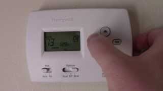 How to program a Honeywell Thermostat [upl. by Hashim]