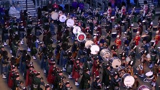 MASSED PIPES amp DRUMS AT THE EDINBURGH MILITARY TATTOO 2018 [upl. by Rape324]