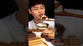 ASMR MUKBANG Chocolate Desserts [upl. by Trebla]