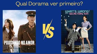 Comparação Pousando no Amor ou Secretária Kim Qual Dorama ver primeiro [upl. by Seigel]