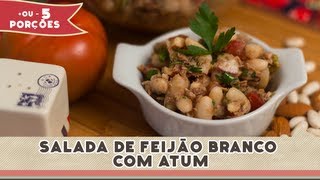 Salada de Feijão Branco com Atum  Receitas de Minuto EXPRESS 58 [upl. by Aiouqahs]