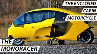 The MonoRacer Cabin Motorcycle  Powerful As A Superbike Silent Than A Scooter [upl. by Alemap]