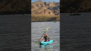 Kayaking Saguaro lake kayak kayaking lake boat boating lake outdoors fun trending shorts [upl. by Irneh]