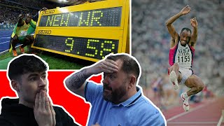 BRITISH FATHER AND SON REACTS Greatest World Records in Sport History [upl. by Gemmell744]