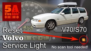 Reset Volvo Service Light S70V70 [upl. by Godred]