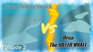 Great White Shark vs Killer Whale  Arctic biome battle royale part 2  who would win [upl. by Iztim]