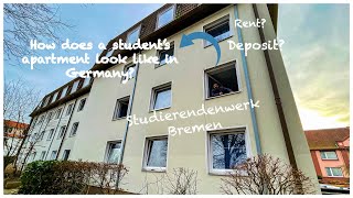 Students Apartment in Germany 📚🏘  Good or Bad  Studierendenwerk Bremen  Bremerhaven 🇩🇪 [upl. by Abel]