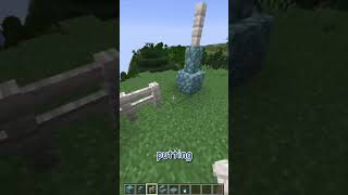 How to build a PALE OAK and PRISMARINE fence in minecraft latest snapshot 122 shorts minecraft [upl. by Lan]