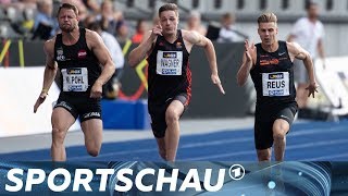 Die Finals Das 100MeterFinale der Herren  Sportschau [upl. by Ahsirtap880]