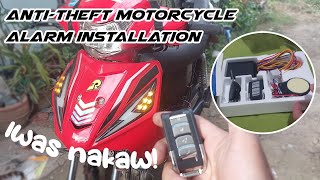 AntiTheft Motorcycle Alarm Installation  Iwas Nakaw  Madali lang ikabit  SaiMoto [upl. by Eurd]