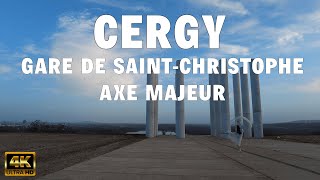 4K 🇫🇷 Cergy FRANCE  Walking in quotCergy SaintChristophequot [upl. by Lebasy551]