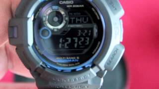 GShock 30th Anniversary Initial Blue Mudman GW9330B1CR Unboxing and Review [upl. by Ahsima819]