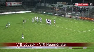 VfB Lübeck  VfR Neumünster  07112014  Regionalliga Nord [upl. by Assilav]