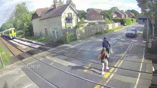 Frightening Footage of Sussex Level Crossings Network Rails Summer Safety Warning [upl. by Cappello]