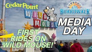 Cedar Point Boardwalk Media Day 2023 Vlog  First Rides on Wild Mouse [upl. by Balch76]