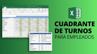 CUADRANTE DE TURNOS de empleados 📆 Plantilla Excel Gratis para horarios de trabajo [upl. by Bazil]