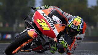 Repsol Honda RC213V Philip island rainy free roam australianGP MotoGP [upl. by Etireuqram]