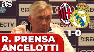 ANCELOTTI RUEDA PRENSA completa MILAN 1  REAL MADRID 0 hoy  ARDA GULER ENDRICK [upl. by Shandee]