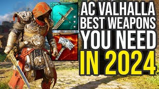 Assassins Creed Valhalla Best Weapons You Need To Get In 2024 AC Valhalla Best Weapons [upl. by Hannala736]