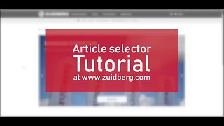 Tutorial Zuidberg Article selector Case tractor [upl. by Gonzalo735]