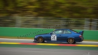 BMW E36 M3 30 vs FAST E34 M5 35  Spa Francorchamps Onboard  DSK Trackday  08052017 [upl. by Eadwina]