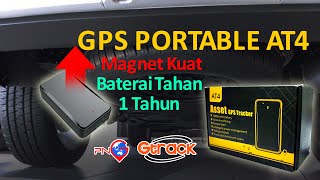 GPS Portable AT4  Unboxing  GPS Tracker Waterproof  GPS Isi Ulang [upl. by Andrey797]