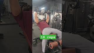 Incline Dumbbell press 35kg × 18 reps warangal chest shortsfeed telugu [upl. by Reimer]