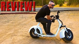 THE HARLEY DAVIDSON OF ELECTRIC SCOOTERS Phat Scooter Phatty Sport Review Ride [upl. by Perusse442]