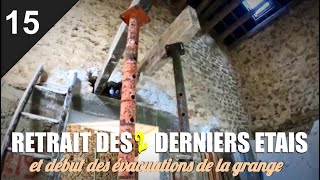 Rénovation ancienne ferme Ep15 Fin du linteau et début des évacuations [upl. by Audy]