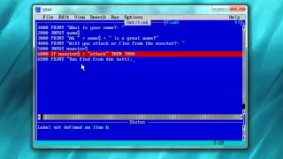 How to make a Text Based Game in QB64 [upl. by Buiron]