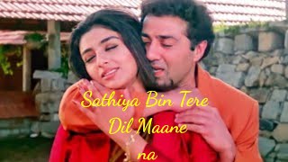 Sathiya Bin Tere Dil Maane Na  4K Video Song  Himmat  Kumar Sanu Alka Yagnik  Sunny Deol Tabu [upl. by Ahsiuqel446]