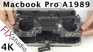 MacBook Pro 2018  A1989  disassemble 4k [upl. by Kati]