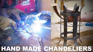 Making Hand Made Steel Chandeliers  Part 1 [upl. by Akym]