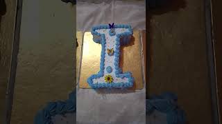 Monogram cake AMITAlphabet cake [upl. by Crabb]