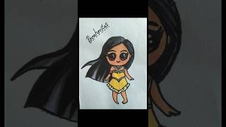 Pocahontas beautiful painting 🎨🖌️art skitch pianting shorts skitching pocahontasdrawing [upl. by Pirozzo709]