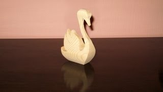 3D swan cut out on the bandsaw [upl. by Eelitan]