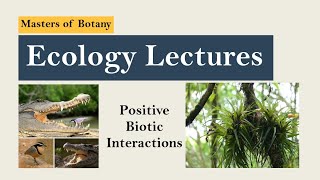 Ecology  Biotic Factors Positive Species Interaction  Mutualism Cooperation Commensalism [upl. by Onaicram]