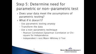 How to Use SPSS Choosing the Appropriate Statistical Test [upl. by Ahsemad]