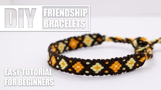 DIY Diamonds amp Dots Friendship Bracelets  Easy Tutorial for Beginners [upl. by Ric]